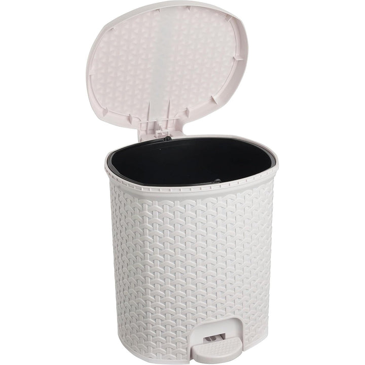 Poubelle Keeeper, avec pédale, 11 L, blanc, Tjark