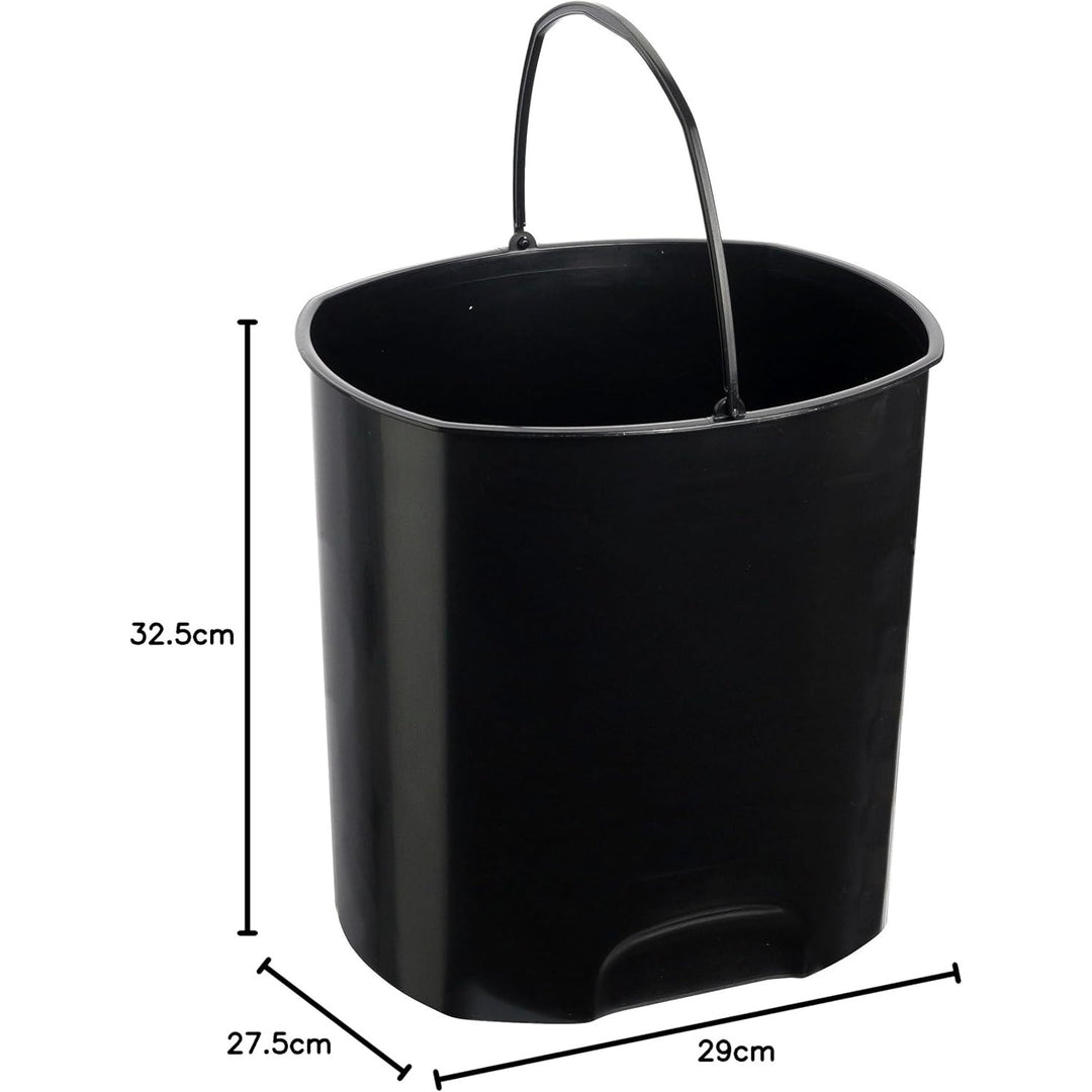 Poubelle Keeeper, avec pédale, 11 L, blanc, Tjark