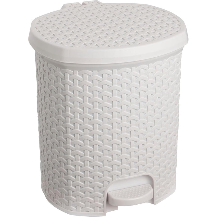 Poubelle Keeeper, avec pédale, 11 L, blanc, Tjark