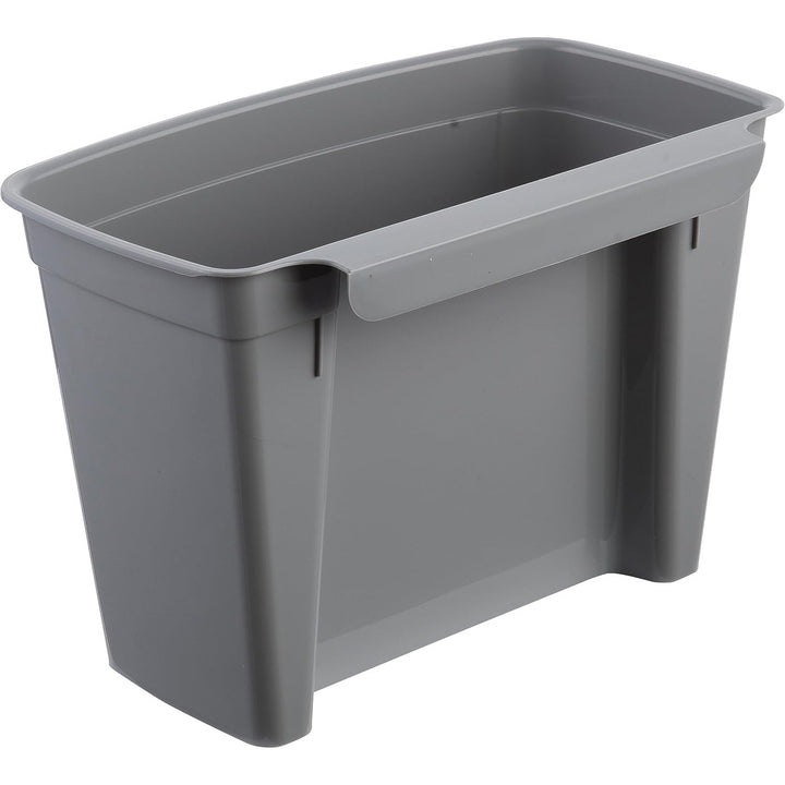 Poubelle Keeeper, panier suspendu, avec couvercle, 4L, gris, Milan