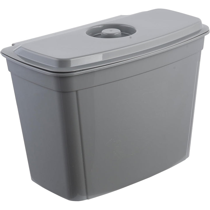 Poubelle Keeeper, panier suspendu, avec couvercle, 4L, gris, Milan