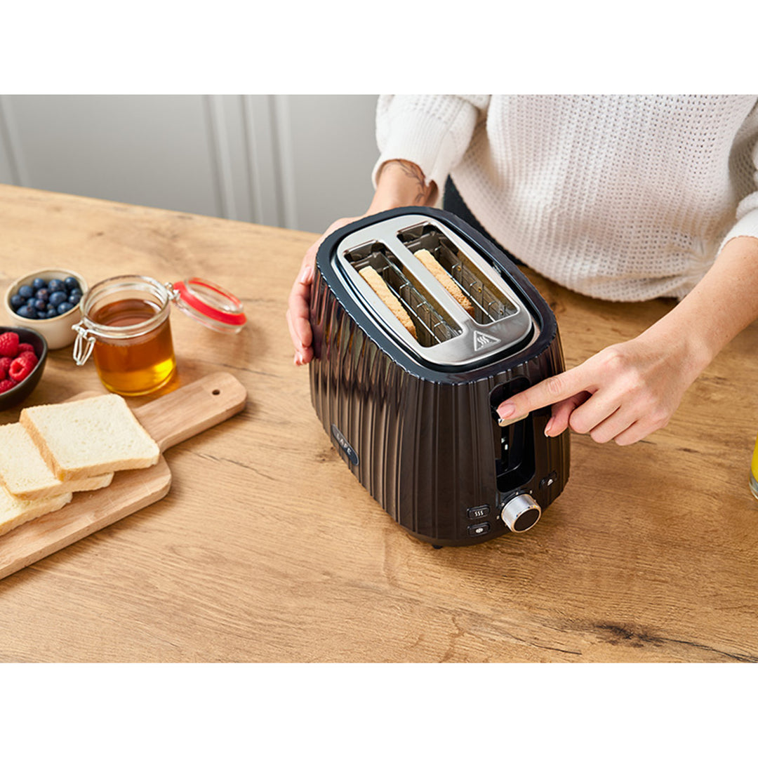 Lafe Toaster, 7-Stage Toasting Control, 1080W Max, Zwart, Modern