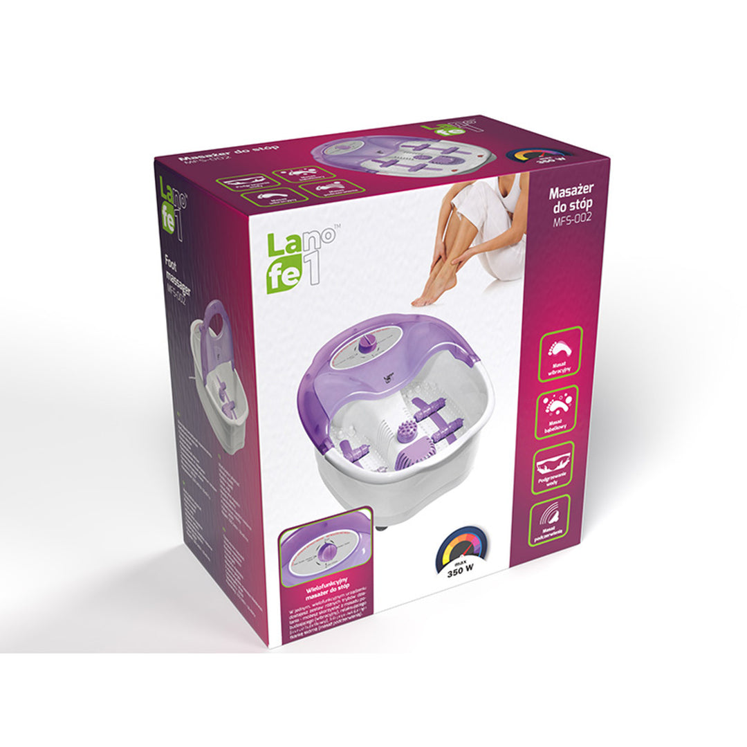 Lafe masseur de pieds, vibrant, massage à bulles, 350 W, MFS002