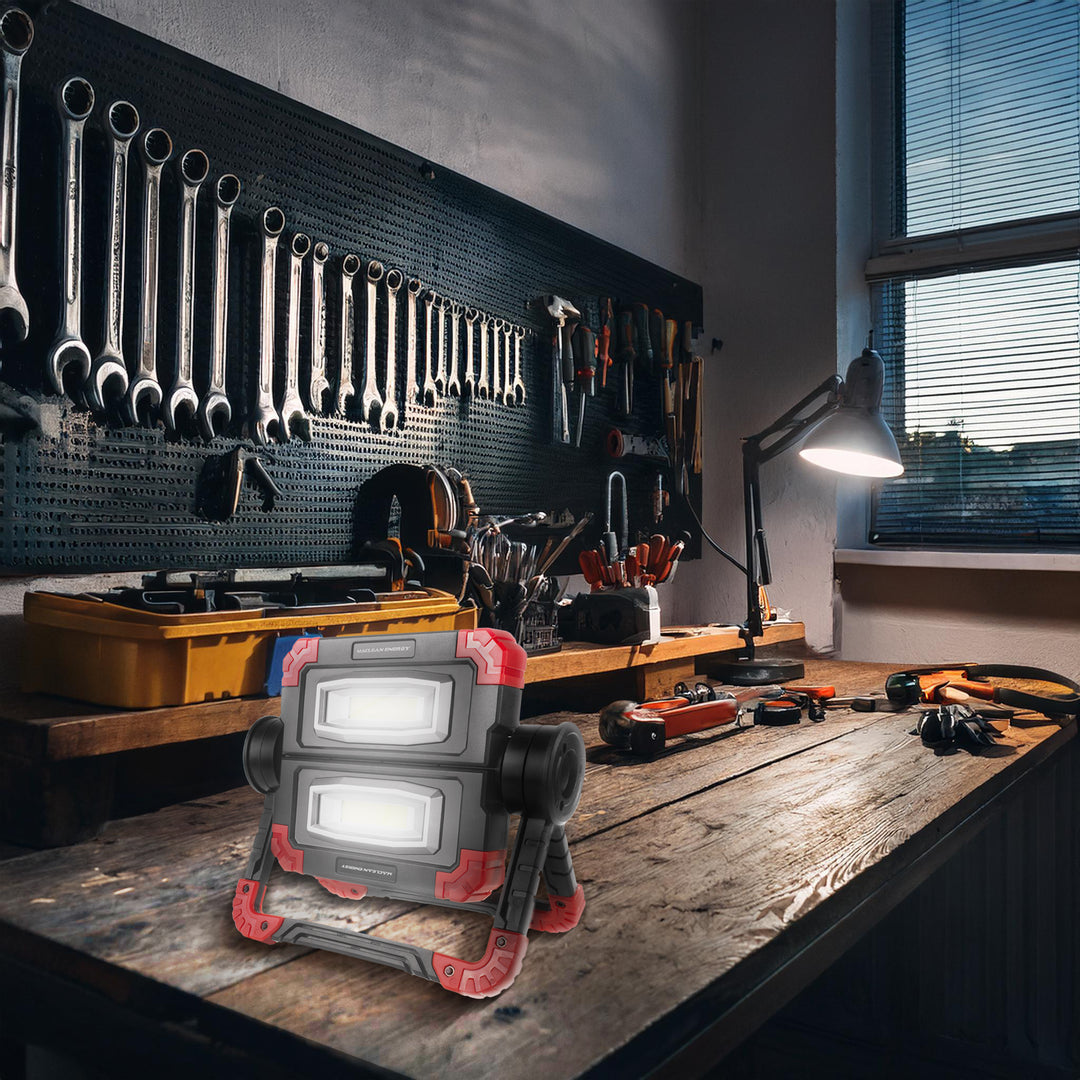 Lampe de travail Maclean LED COB, 300 lm, 3 modes d'éclairage, alimentation 4xAA, température de couleur 6500K, MCE439 2pcs