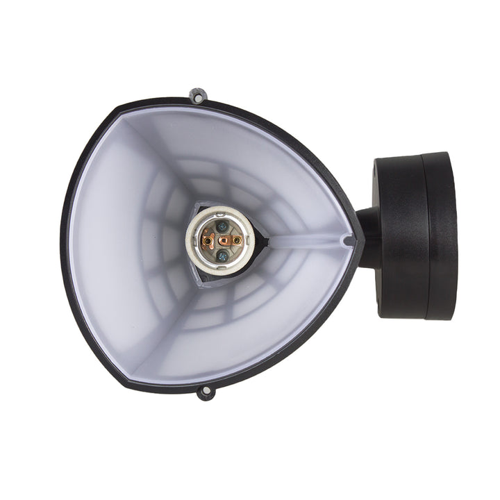 Applique 1xE27 avec détecteur Maclean, détecteur infrarouge, charge max. 60W, IP65, noir, MCE518 B + ampoule LED à filament E27, 4W 230V Maclean Energy MCE283 WW blanc chaud 3000K 470lm rétro edison décorative G45