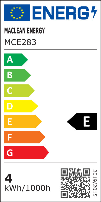Applique 1xE27 avec détecteur Maclean, détecteur infrarouge, charge max. 60W, IP65, noir, MCE518 B + ampoule LED à filament E27, 4W 230V Maclean Energy MCE283 WW blanc chaud 3000K 470lm rétro edison décorative G45