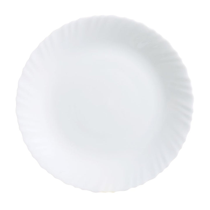 Luminarc platte plaat, wit, rond, 25 cm, Feston