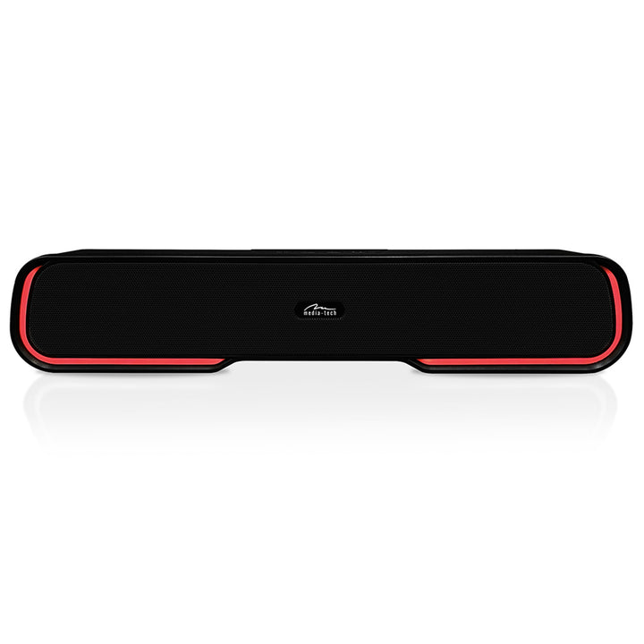 Barre de son Bluetooth portable, rétro-éclairage RGB multicolore, RMS 10W, PMPO 450W, radio FM, MP3. AUX, batterie rechargeable intégrée, Media-Tech PHANTOM BT