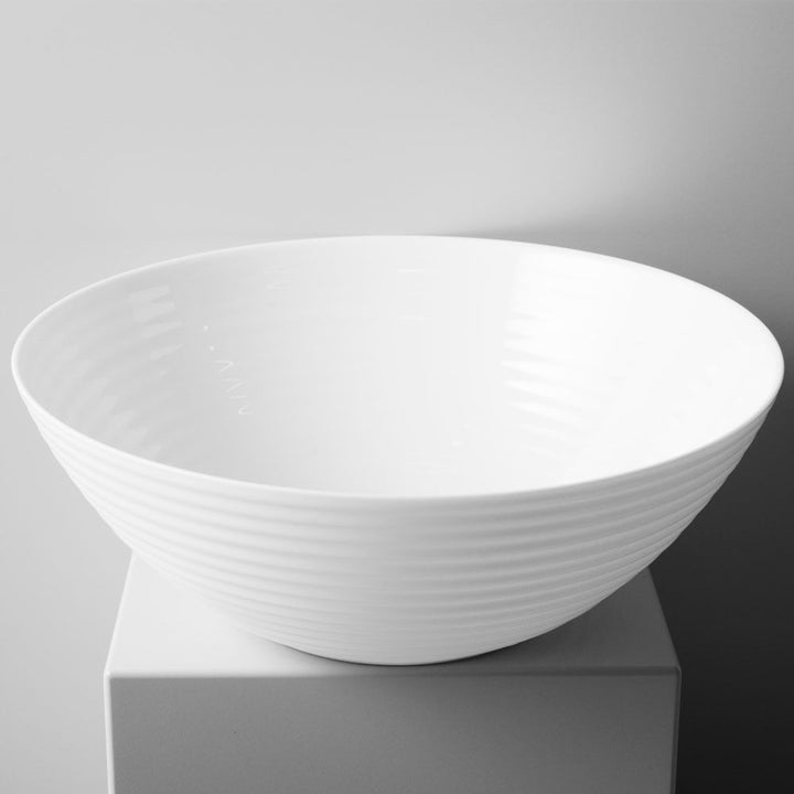 Saladier Luminarc, verre trempé, 27 cm, blanc, Harena