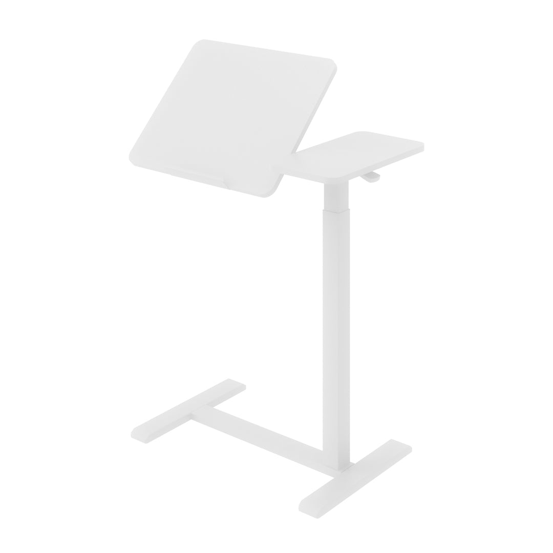 Support mobile Maclean pour bureau/ordinateur portable, blanc, hauteur réglable 76-109cm, max. 30kg , MC-120 W