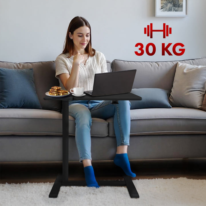 Support mobile Maclean pour bureau/ordinateur portable, noir, hauteur réglable 76-109cm, max. 30kg , MC-120 B