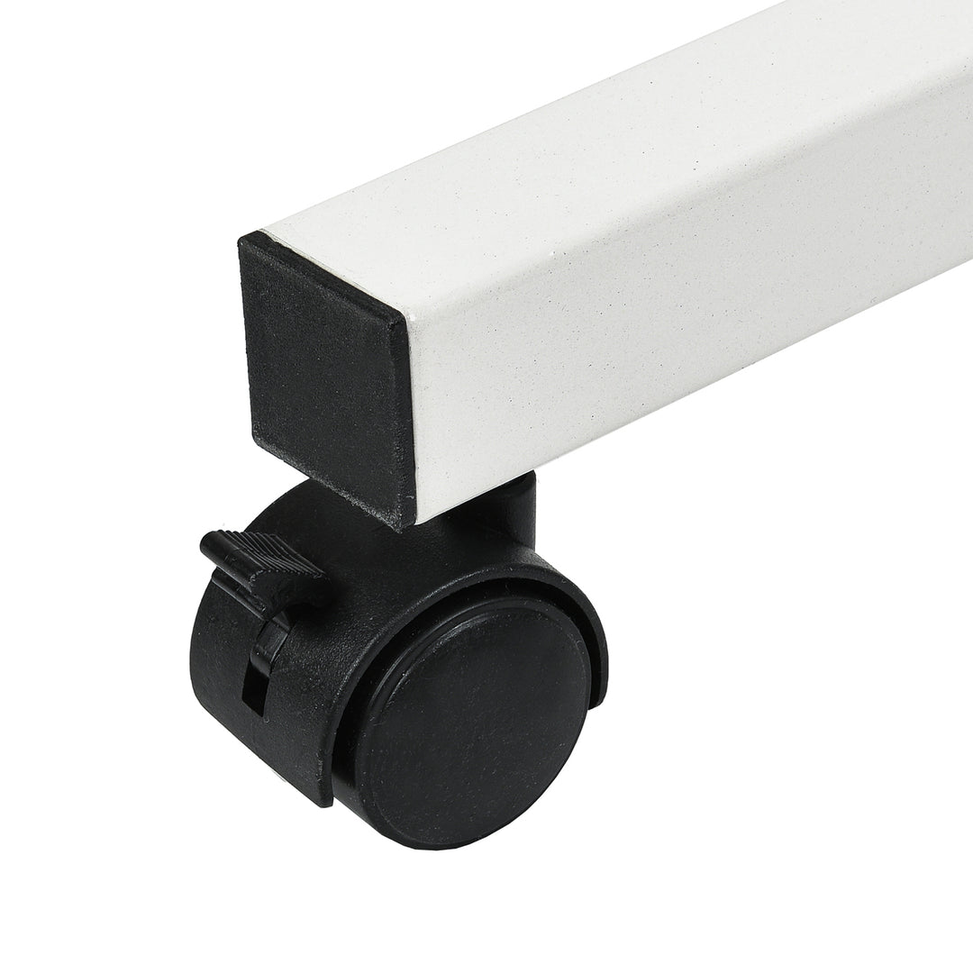 Support mobile pour bureau et ordinateur portable Maclean, blanc, réglable en hauteur 59-89cm, max. 30kg , MC-121 W