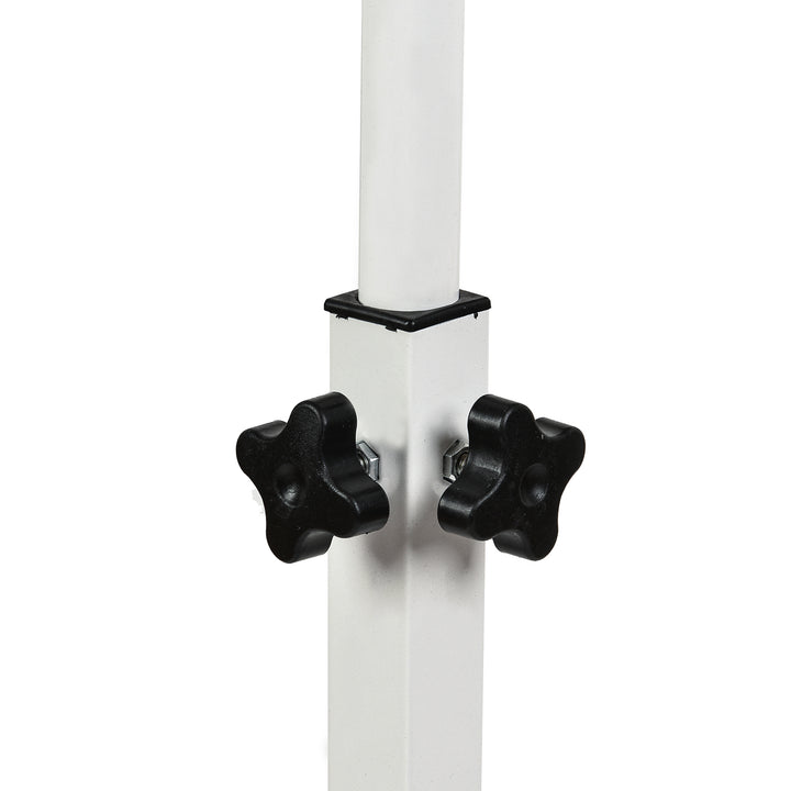 Support mobile pour bureau et ordinateur portable Maclean, blanc, réglable en hauteur 59-89cm, max. 30kg , MC-121 W