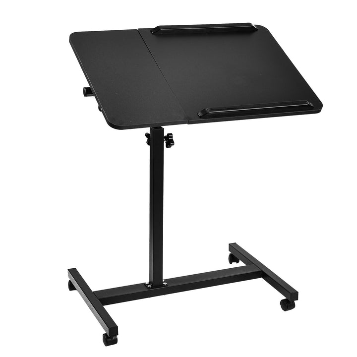 Support mobile pour bureau/ordinateur portable Maclean, noir, réglable en hauteur 59-89cm, max. 30kg , MC-121 B