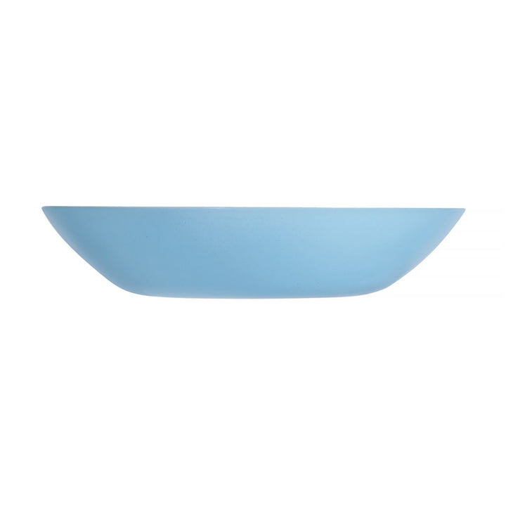 Luminarc assiette creuse, soupe, ronde, 20cm, bleu, Diwali