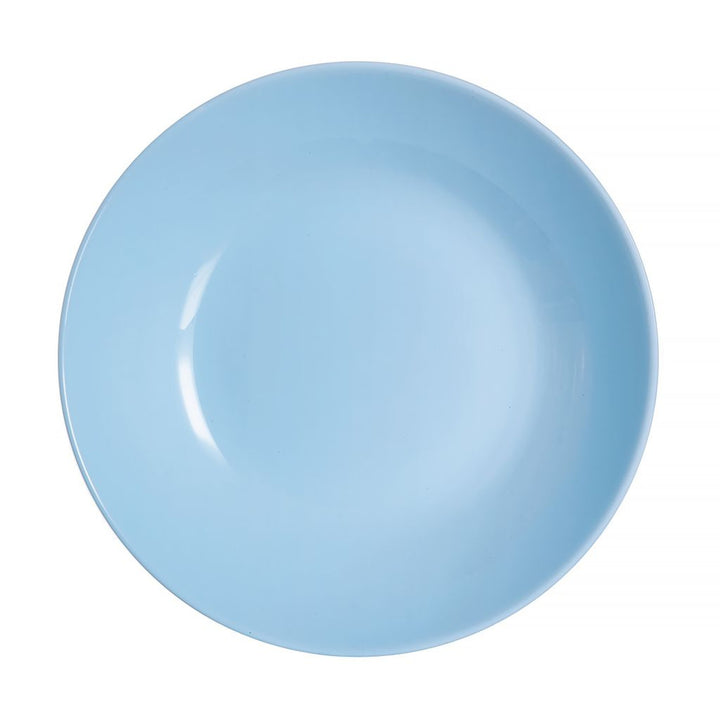 Luminarc assiette creuse, soupe, ronde, 20cm, bleu, Diwali