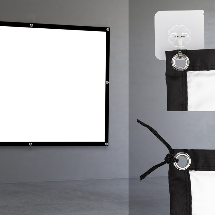 Ecran de projection Maclean, 84", 175x131cm, cadre 25mm 4:3, crochets de tension, MC-166