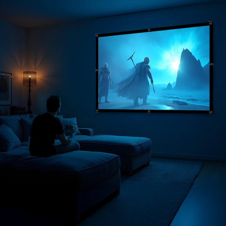 Ecran de projection Maclean, 84", 175x131cm, cadre 25mm 4:3, crochets de tension, MC-166