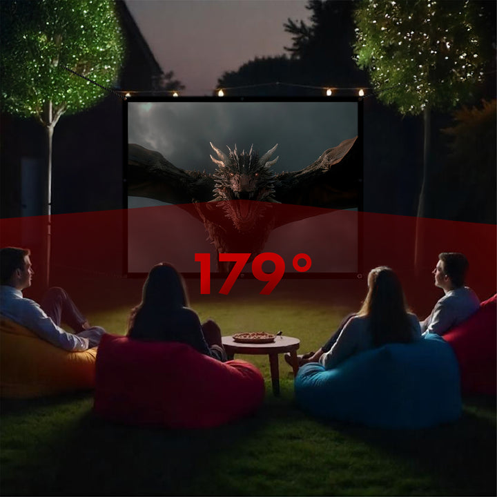 Ecran de projection Maclean, 84", 175x131cm, cadre 25mm 4:3, crochets de tension, MC-166