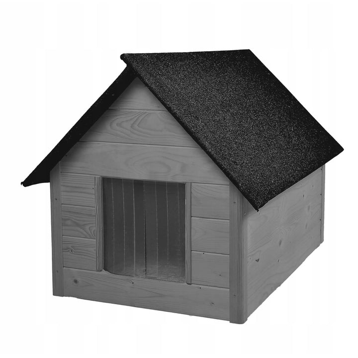 Niche pour chien Woodok, isolée, en bois, grand XL, à monter soi-même et à peindre
