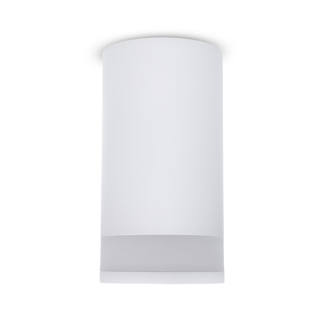 Maclean luminaire en saillie/tube, spot, rond, aluminium, GU10, 55x130mm, blanc, MCE361 W+LED ampoule GU10 7W Maclean Energy MCE437 WW blanc chaud 3000K, 220-240V~, 50/60Hz, 490 lumens