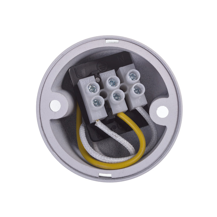 Maclean luminaire en saillie/tube, spot, rond, aluminium, GU10, 55x130mm, blanc, MCE361 W+LED ampoule GU10 7W Maclean Energy MCE437 WW blanc chaud 3000K, 220-240V~, 50/60Hz, 490 lumens