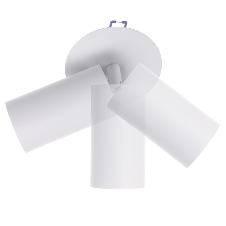 Maclean encastré / tube lumineux, spot, rond, aluminium, GU10, 55x130mm, blanc, MCE364 W + ampoule LED GU10 7W Maclean Energy MCE437 NW blanc neutre 4000K, 220-240V~, 50/60Hz, 490 lm
