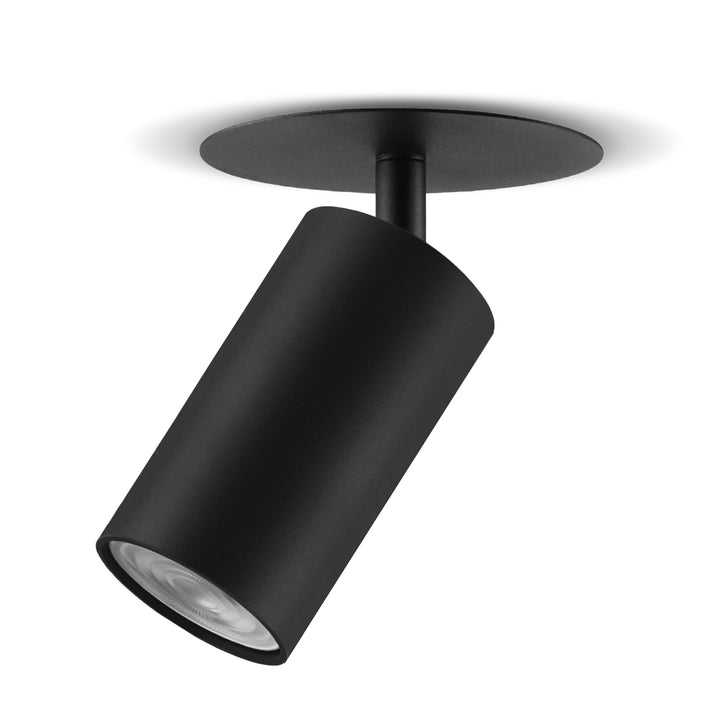 Maclean encastré/tube, spot, rond, aluminium, GU10, 55x130mm, couleur noir, MCE364 B 3pcs+ Ampoule LED GU10 7W Maclean Energy MCE437 NW blanc neutre 4000K, 220-240V~, 50/60Hz, 3pcs