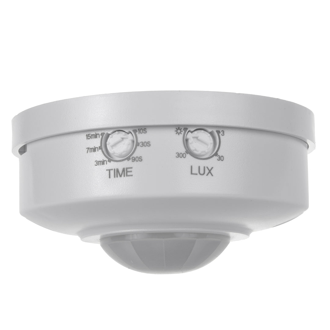 Maclean PIR-bewegingsdetector, bereik 6 m, plafond, maximale belasting. 1200W, IP20, MCE314 W 4 stuks