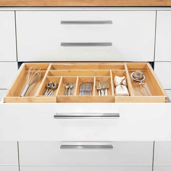 Range-couverts en bambou extensible GreenBlue, 325-500x430x45mm, GB379, 2 pièces
