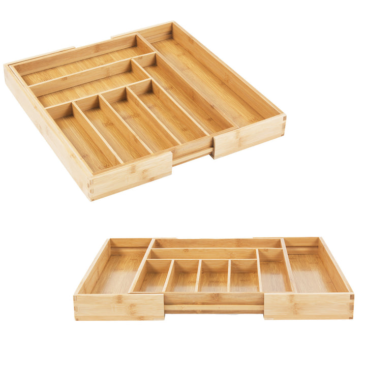 Range-couverts en bambou extensible GreenBlue, 325-500x430x45mm, GB379, 2 pièces