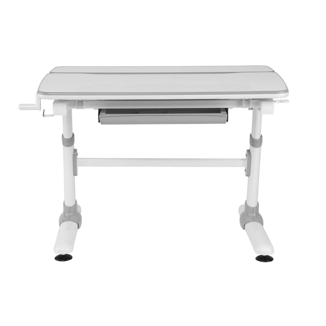 Ergo Office ergonomisch in hoogte verstelbaar bureau voor kinderen, grijs, max. 100kg, ER-417 2cz +Ergo Office ergonomische stoel voor kinderen, verstelbare hoofdsteun, verstelbare hoogte, max. 75kg, ER-484N