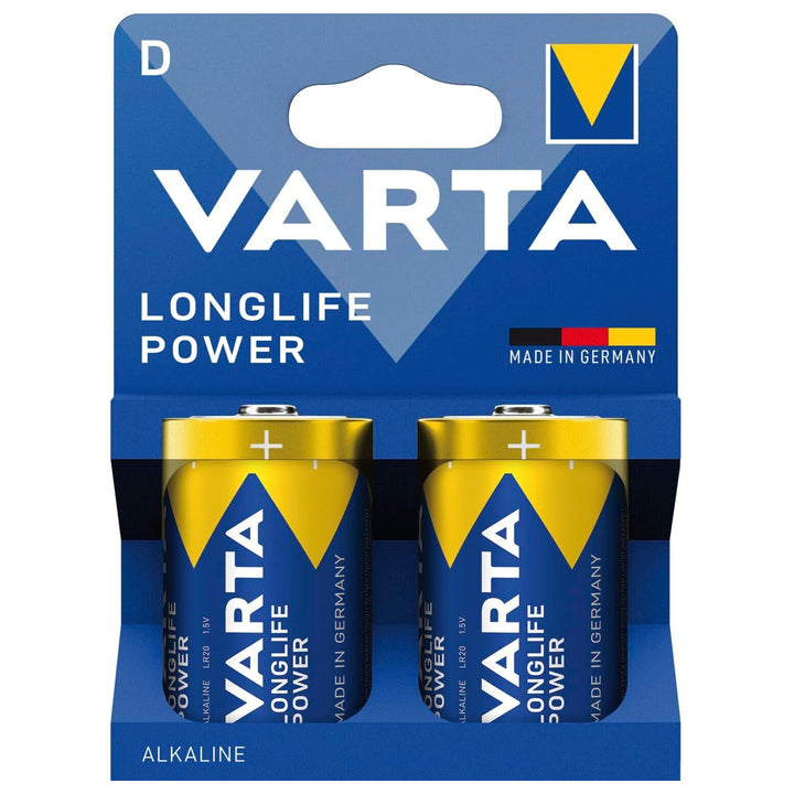 VARTA Longlife Power, 2 piles alcalines, taille D / R20, 1,5V