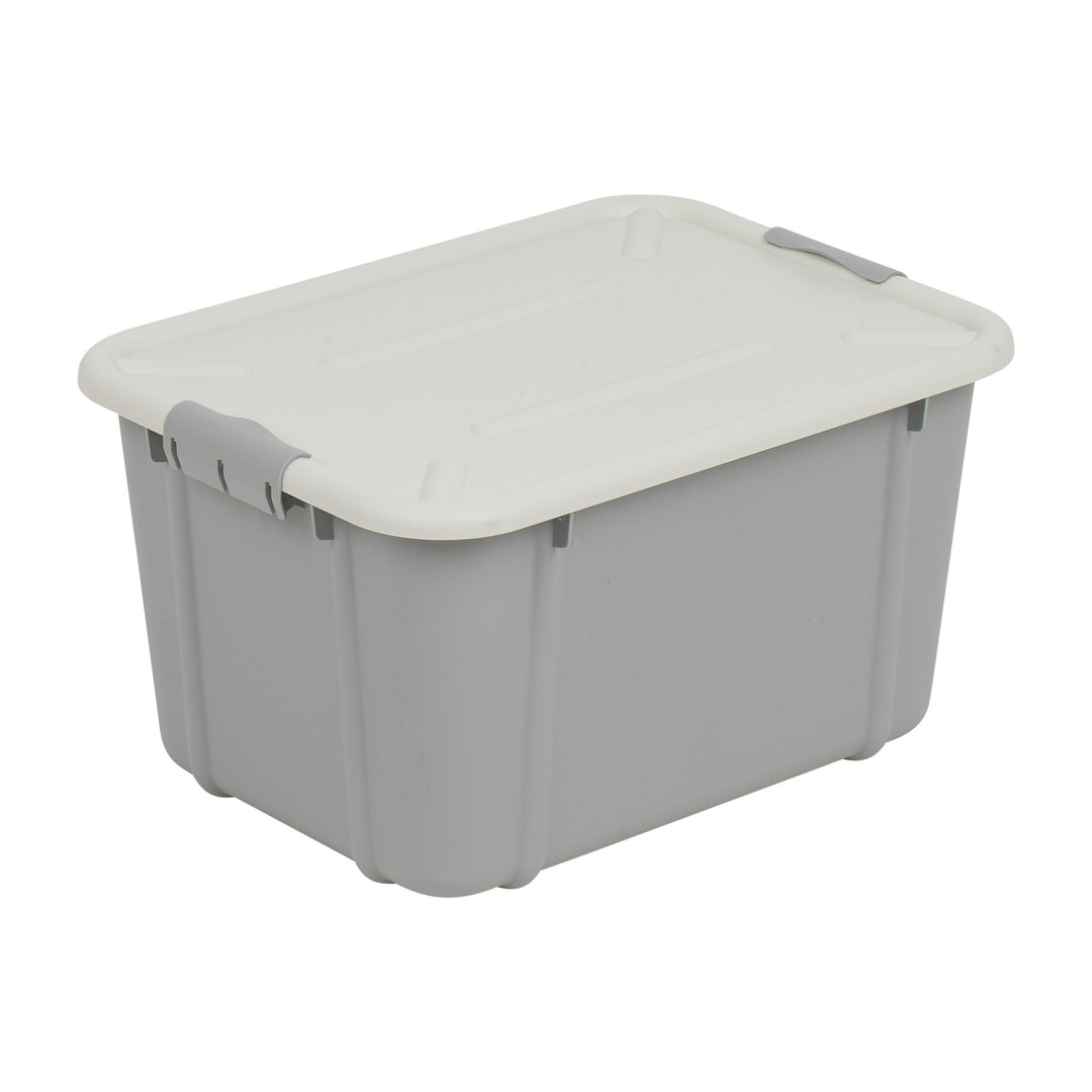 BranQ Velur 16L conteneur de stockage avec couvercle gris clair