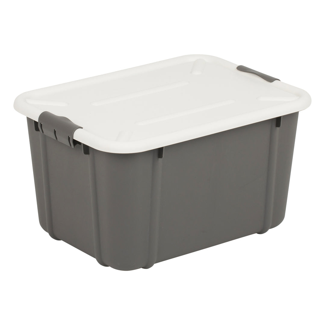 BranQ Velur 16L conteneur de stockage avec couvercle gris foncé