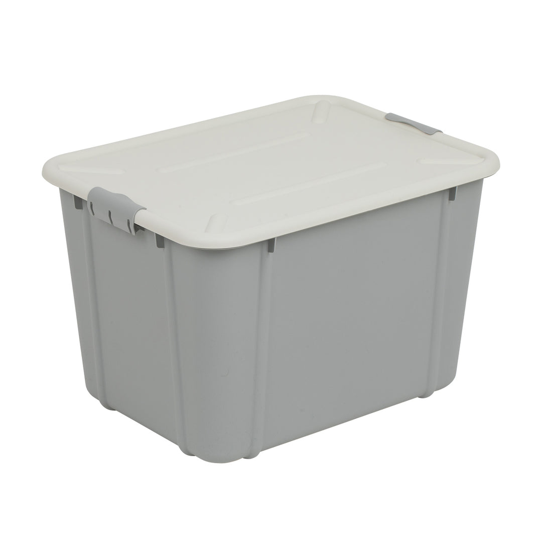 BranQ Velur 30L conteneur de stockage avec couvercle gris clair