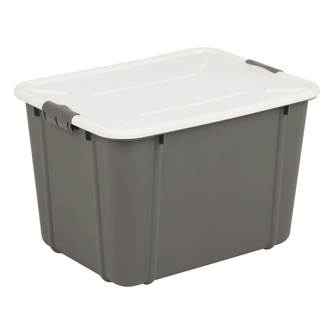 BranQ Velur 30L conteneur de stockage avec couvercle gris foncé