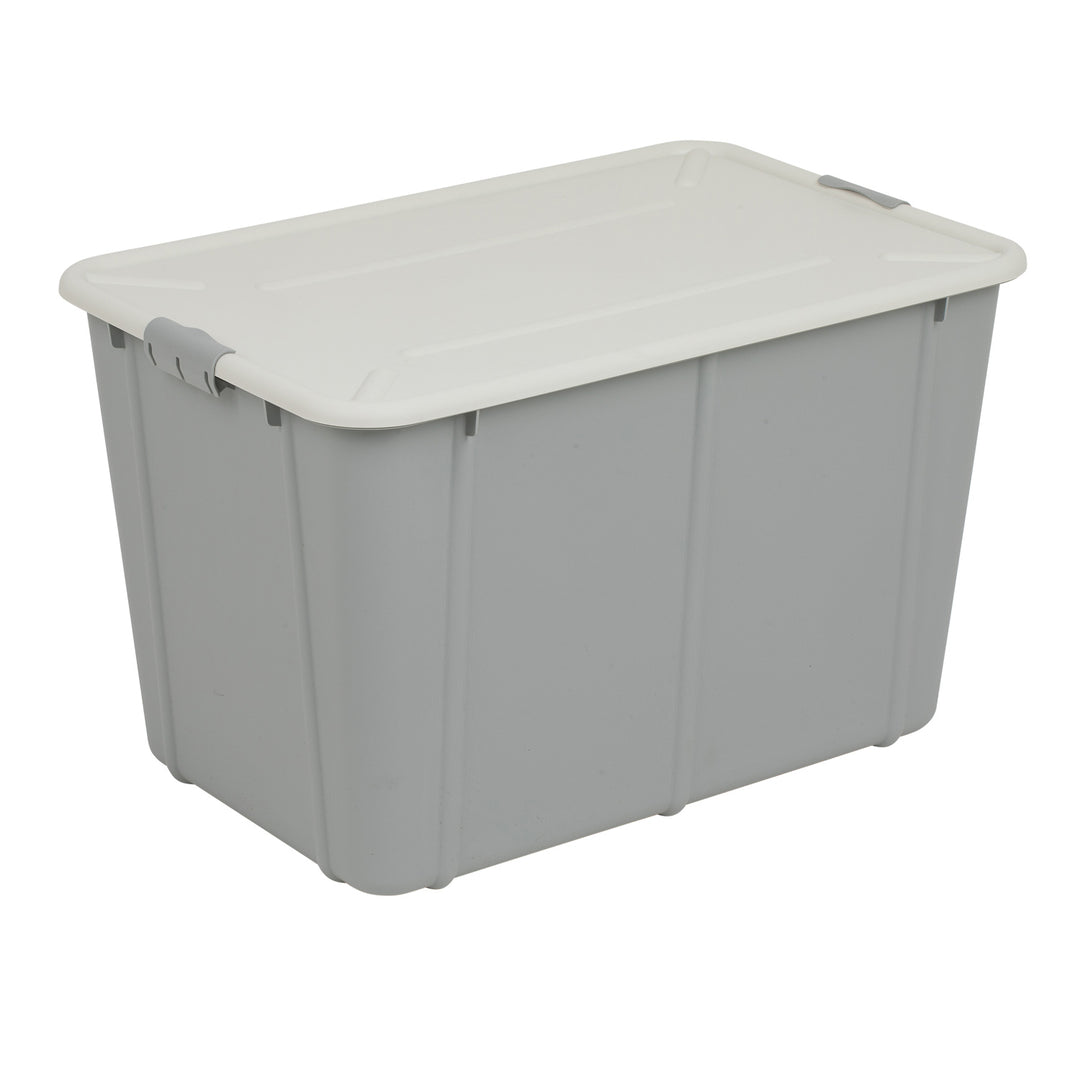 BranQ Velur 60L conteneur de stockage avec couvercle gris clair