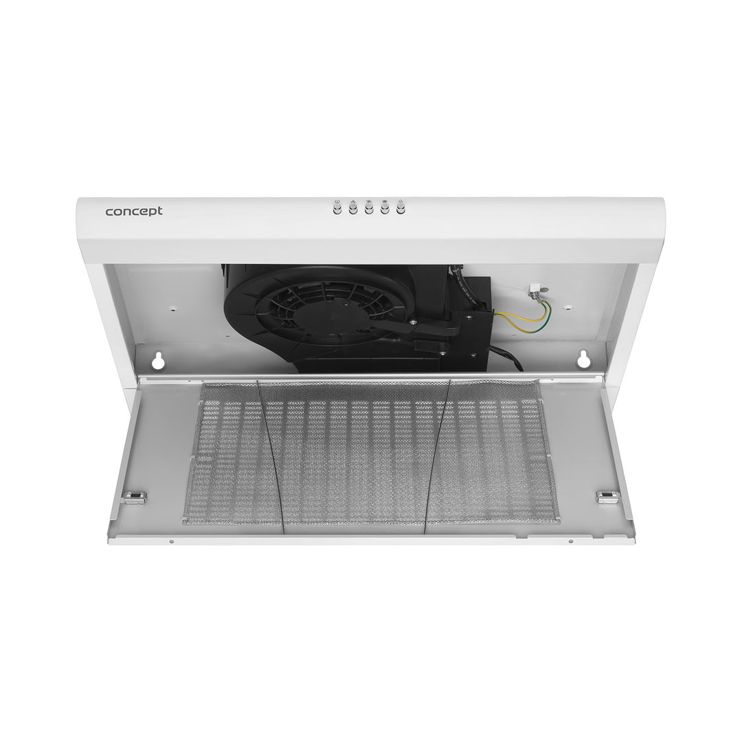 Concept OPP1360wh hotte aspirante blanche sous plan 60cm