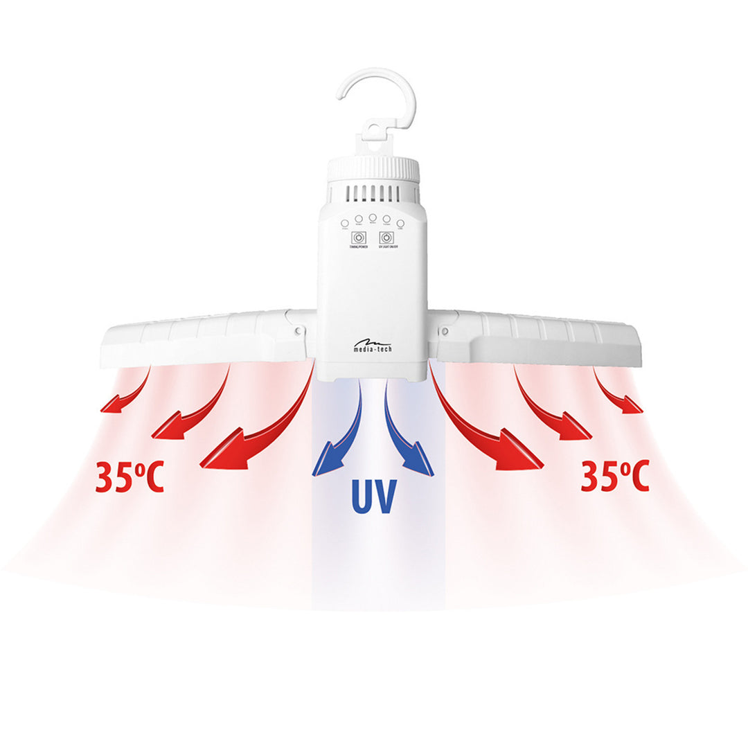 Sécheur d'air mobile et mural pour vêtements, chaussures, etc. avec désinfection UV SMART AIRDRYER UV