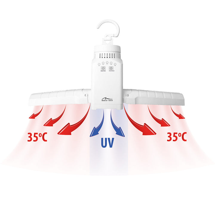 Sécheur d'air mobile et mural pour vêtements, chaussures, etc. avec désinfection UV SMART AIRDRYER UV