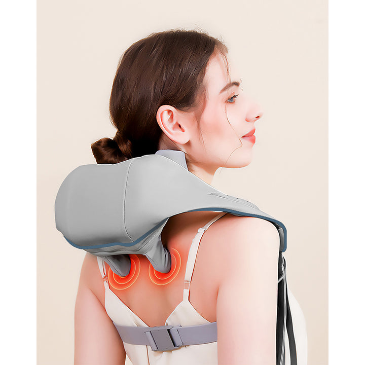 Masseur d'épaules et de cou. Shiatsu, 5D imitation mains, 6 têtes de massage, 3 modes, 3 vitesses, sans fil, port de charge USB-C MASSAGE NECK & ; SHOULDERS