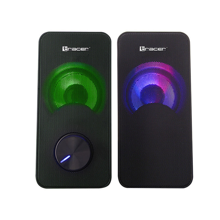 Haut-parleurs Tracer, rétroéclairage RGB, 6 W RMS, alimentation USB, Loop