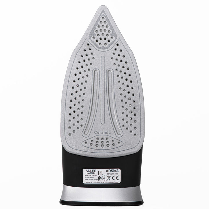 Fer à vapeur sans fil Adler, semelle en céramique, 2800W, AD 5043