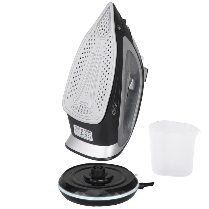 Fer à vapeur sans fil Adler, semelle en céramique, 2800W, AD 5043