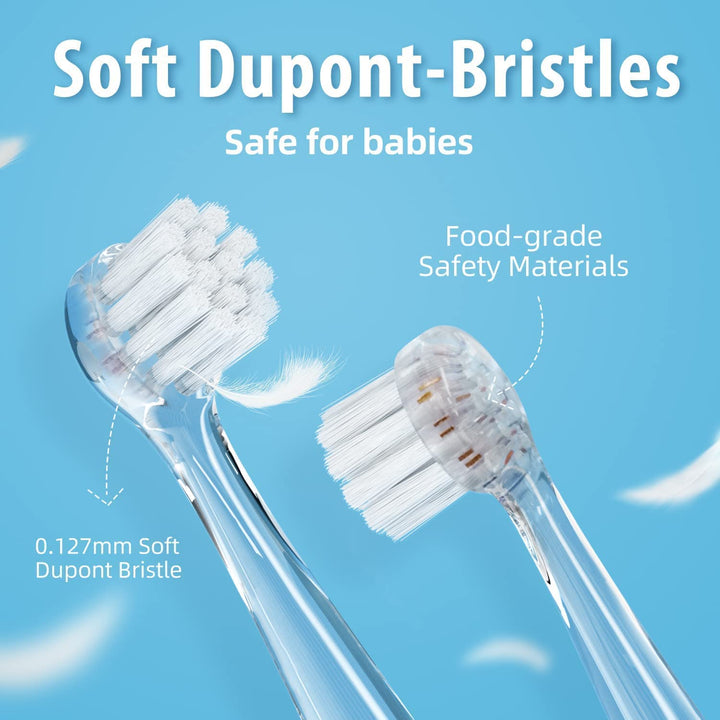 Brosse à dents sonique pour enfants SEAGO, rose, 4 embouts,SG-513 Rose + Brosse à dents sonique pour enfants SEAGO, bleue, 4 embouts,SG-513