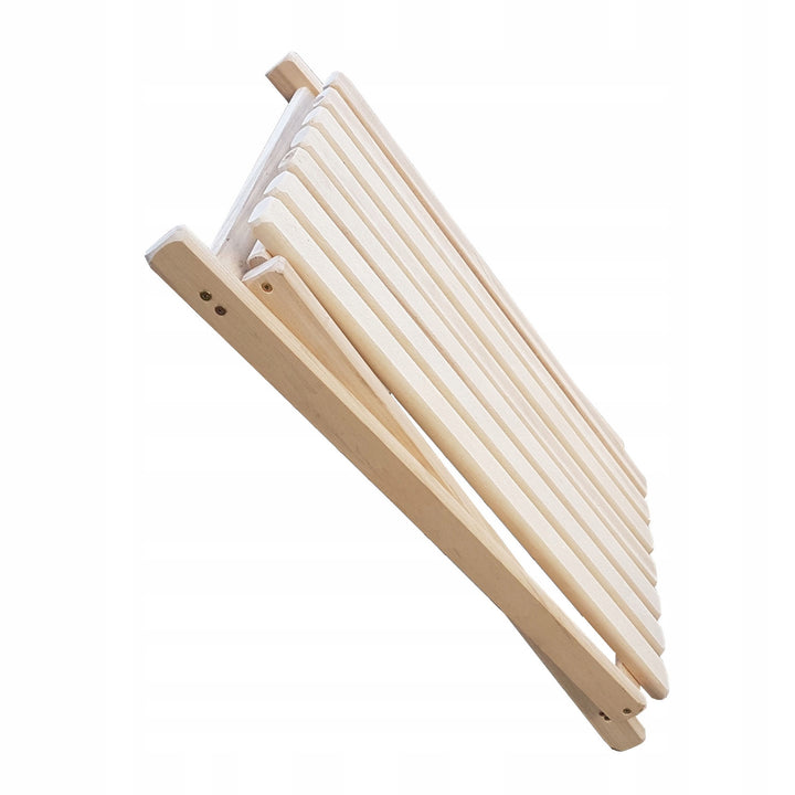 Lot de 2 chaises de plage, jaunes + table basse en bois Woodok