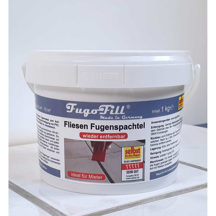 FugoFill pâte à joint amovible pour carrelage, 1kg, gris