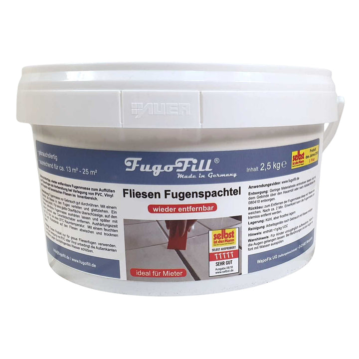 FugoFill pâte à joint amovible pour carrelage, 2,5kg, gris