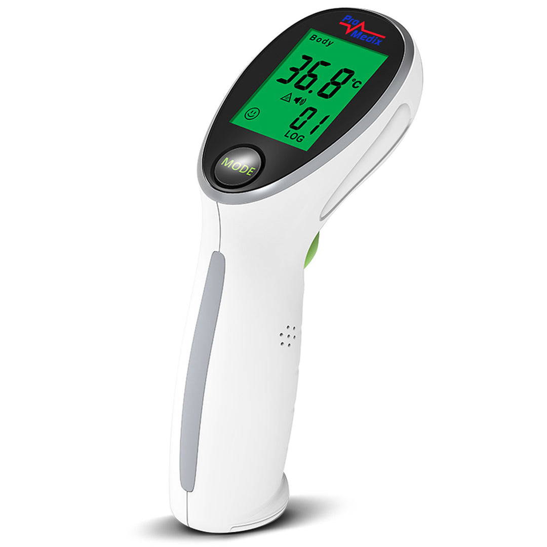 Inhalateur pour chat Promedix pour enfants, set nébuliseur, masques, filtres, PR-816 + thermomètre médical infrarouge sans contact Promedix PR-960